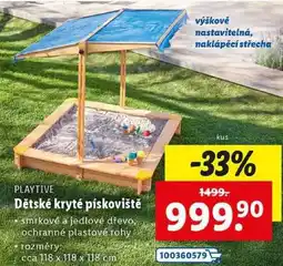 Lidl Dětské kryté pískoviště nabídka