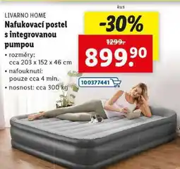 Lidl Nafukovací postel s integrovanou pumpou nabídka