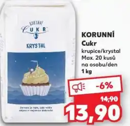 Kaufland KORUNNÍ Cukr nabídka