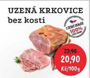 RABBIT řeznictví UZENÁ KRKOVICE bez kosti 100g nabídka