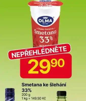 Hruška OLMA Smetana ke šlehání 33% 200 g nabídka