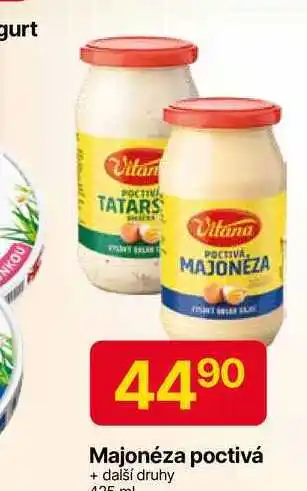 Hruška Vitana Poctivá majonéza 405ml nabídka