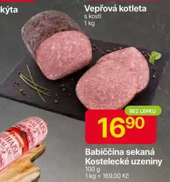 Hruška Kostelecké uzeniny Babiččina sekaná 100 g nabídka