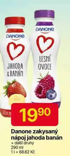 Hruška Danone zakysaný nápoj jahoda banán 290 ml nabídka