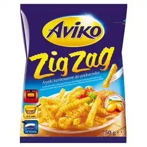 Hruška Aviko Zig Zag Bramborové hranolky do trouby vlnkované 750g nabídka