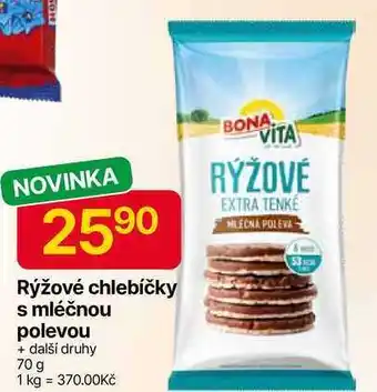 Hruška BonaVita Rýžové chlebíčky s mléčnou polevou 70 g nabídka