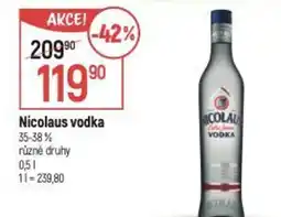 Globus NICOLAUS Vodka nabídka