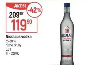 Globus NICOLAUS Vodka nabídka