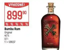 Globus BUMBU Rum nabídka