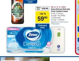 Tesco Zewa deluxe toaletní papír nabídka