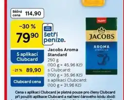 Tesco Jacobs aroma standard nabídka