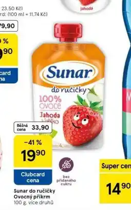 Tesco Sunar do ručičky ovocný příkrm nabídka