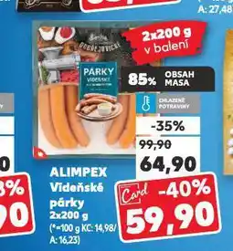 Kaufland Vídeňské párky nabídka