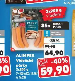 Kaufland Vídeňské párky nabídka