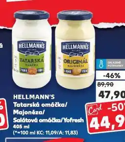 Kaufland Hellmann's salátová omáčka nabídka