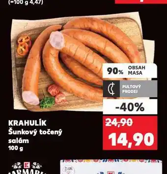 Kaufland Šunkový točený salám nabídka