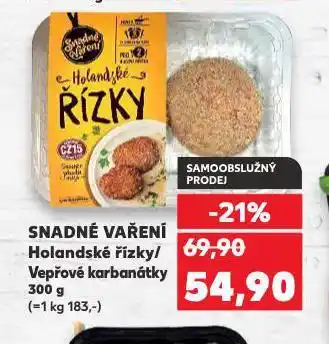 Kaufland Vepřové karbanátky nabídka