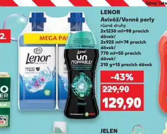 Kaufland Lenor vonné perly nabídka