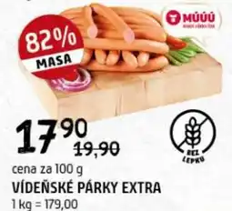 Terno Vídeňské párky extra nabídka