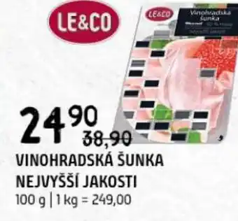 Terno Vinohradská šunka nejvyšší jakosti nabídka