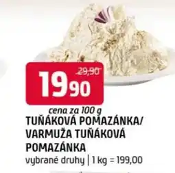 Terno Tuňáková pomazánka/ varmuža tuňáková pomazánka nabídka