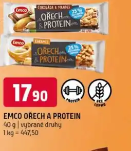 Terno Emco ořech a protein nabídka