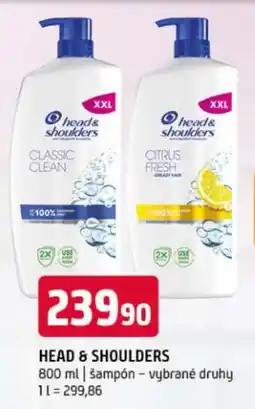 Terno HEAD & SHOULDERS nabídka