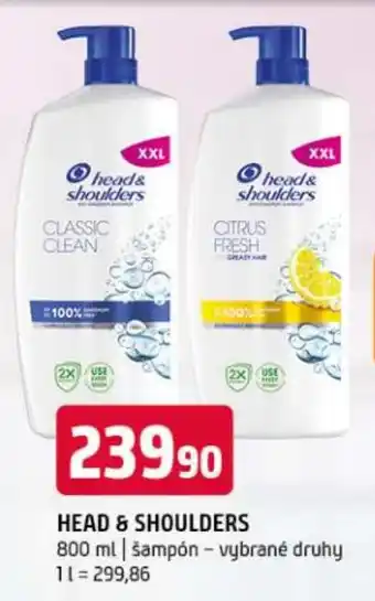 Terno HEAD & SHOULDERS nabídka