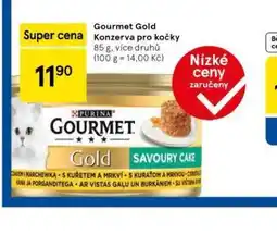 Tesco Gourmet gold konzerva pro kočky nabídka