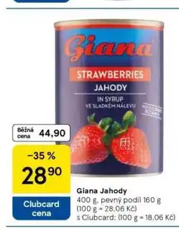 Tesco Giana jahody nabídka