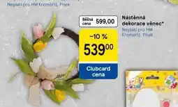 Tesco Nástěnná dekorace věnec nabídka