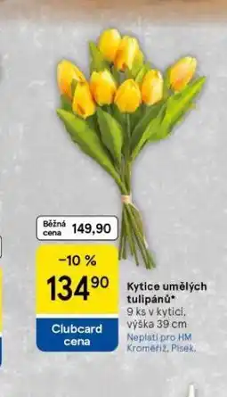 Tesco Kytice umělých tulipánů nabídka