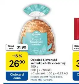 Tesco Odkolek slovanské semínko chléb vícezrenný nabídka