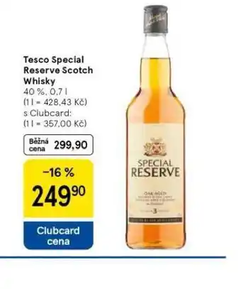 Tesco Tesco special reserve scotch whisky nabídka