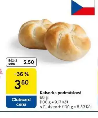 Tesco Kaiserka podmáslová nabídka