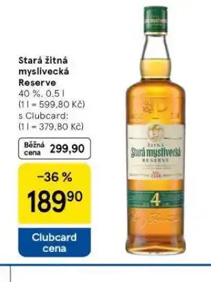 Tesco Stará žitná myslivecká reserve nabídka