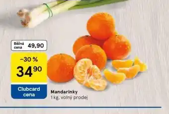 Tesco Mandarinky nabídka