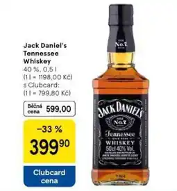 Tesco Jack daniel´s tennessee whiskey nabídka