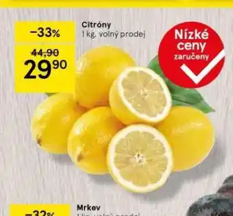 Tesco Citrony nabídka