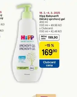 Tesco Hippbabysanft dětský sprchový gel nabídka