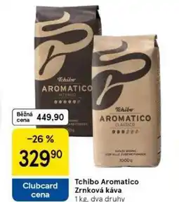 Tesco Tchibo aromatico zrnková káva nabídka