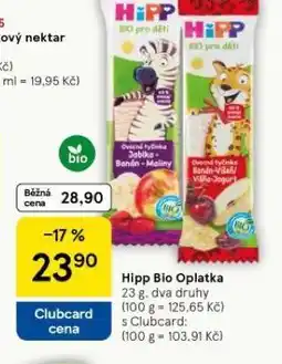 Tesco Hipp bio oplatka nabídka