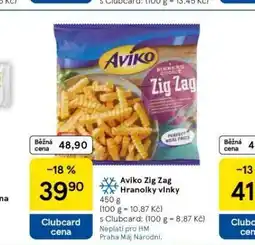 Tesco Aviko zig zag hranolky vlnky nabídka