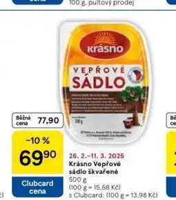 Tesco Vepřové škvařené sádlo nabídka