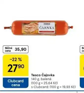 Tesco Čajovka nabídka