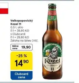 Tesco Pivo velkopopovický kozel 11 nabídka