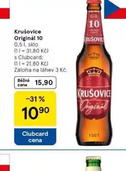 Tesco Krušovice královský originál 10 nabídka