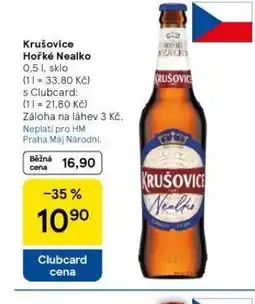 Tesco Krušovice hořké nealko nabídka