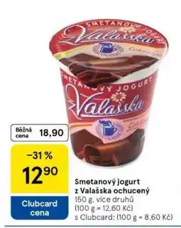 Tesco Smetanový jogurt z valašska ochucený nabídka