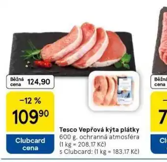 Tesco Vepřová kýta plátky nabídka